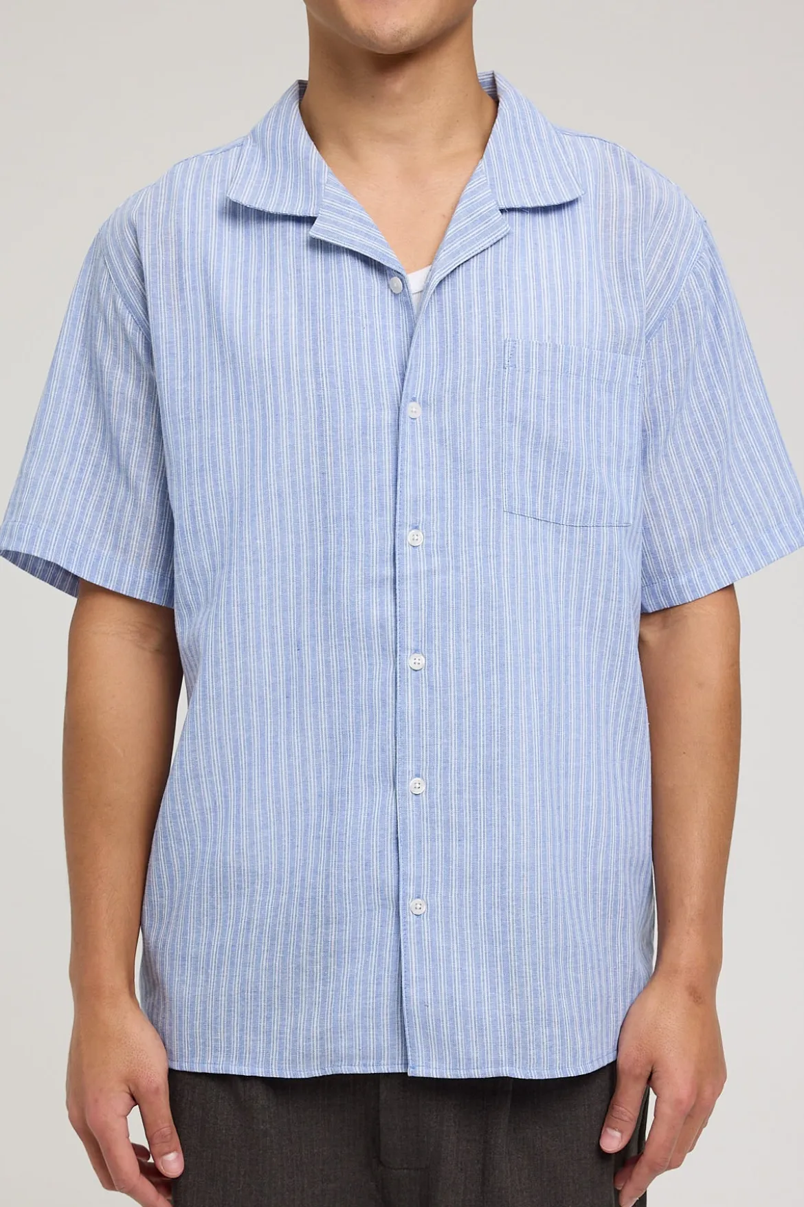 Avenue Resort Shirt Blue Stripe