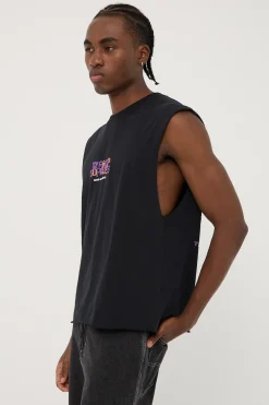 Avoidance Muscle Tee Washed Black