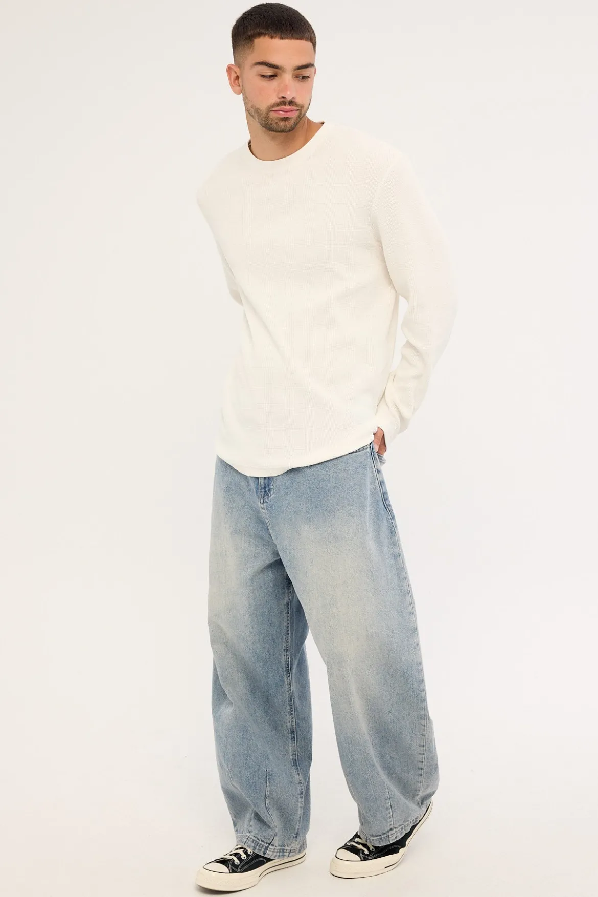 Axis Barrel Jean Cloud Blue Denim