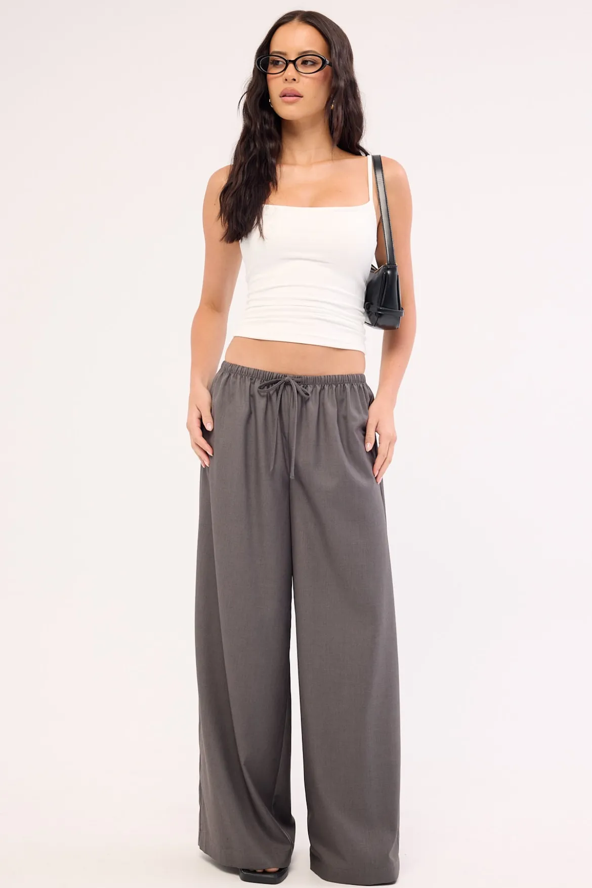 Azalea Mid Rise Pant Charcoal