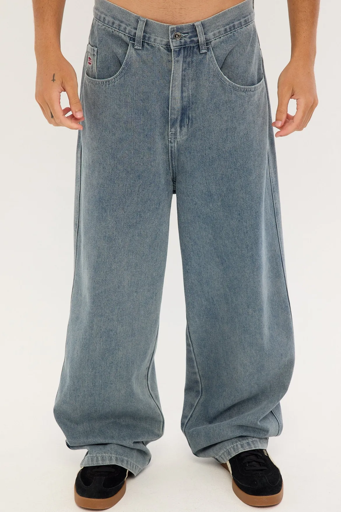 Baggy Bull Denim 91 Jean Vintage Blue Pink Denim