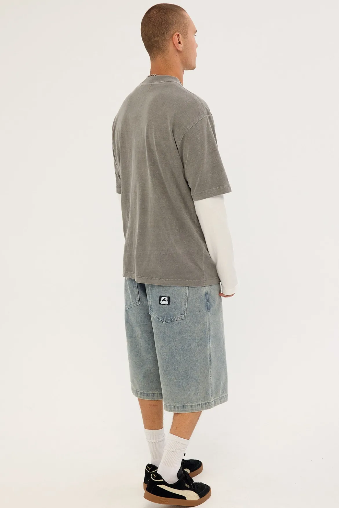 Baggy Bull Denim 91 Short Vintage Blue Pink