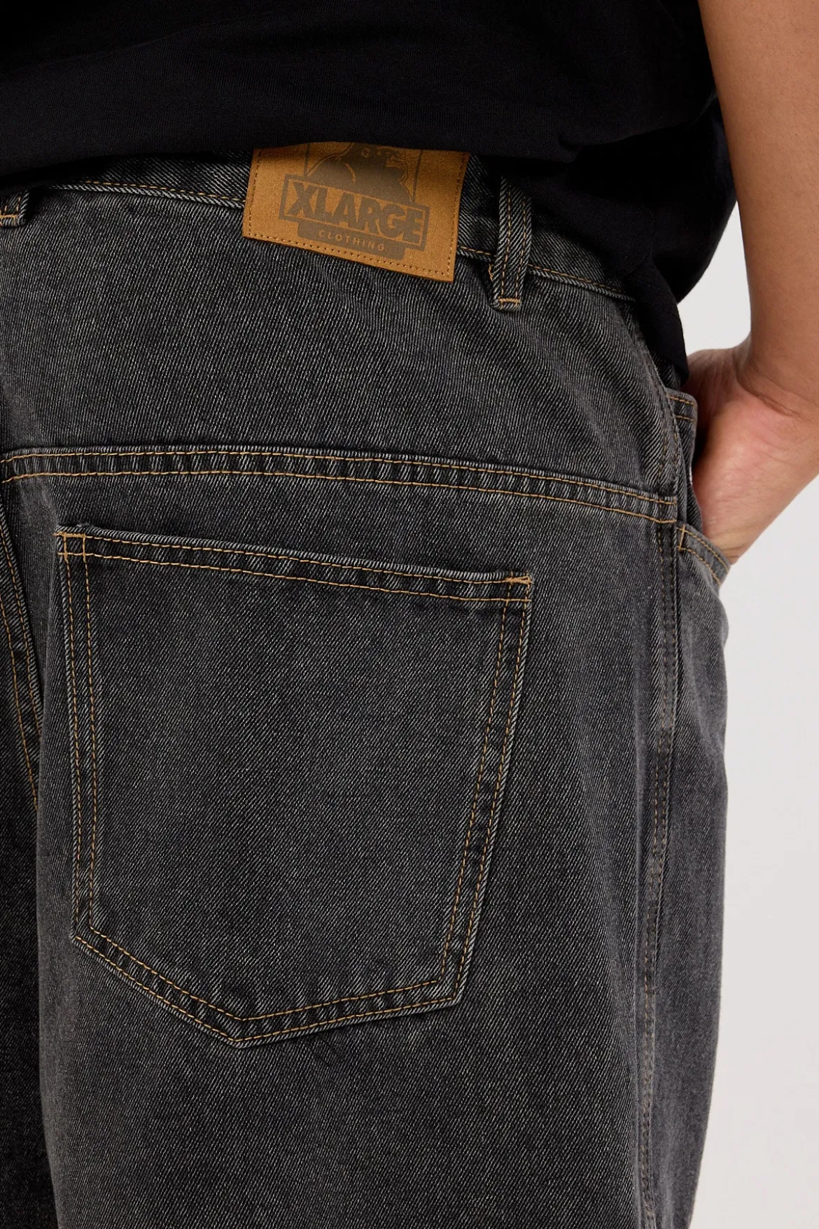 Baggy Cargo Denim 91 Short Washed Black