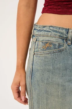 Baggy Low Rider Jean Dirty Streaky Fade