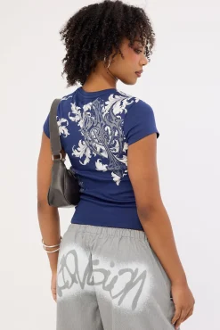 Banish Baby Tee Navy