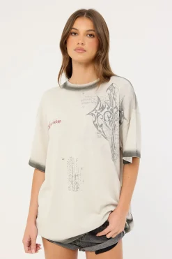 Banish Heavyweight Relaxed Tee Ice Grey