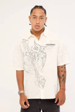 Banish Oversize Shirt White