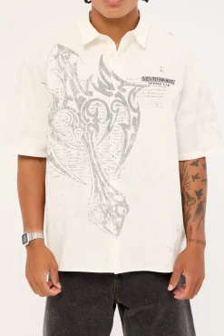 Banish Oversize Shirt White