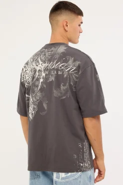 Banish Street Super Heavy Tee Ash Black