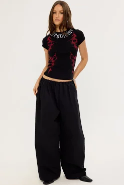 Barbed Baby Tee Black