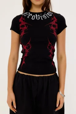 Barbed Baby Tee Black