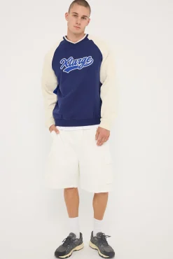 Baseball Raglan Crew Navy