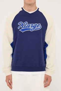 Baseball Raglan Crew Navy