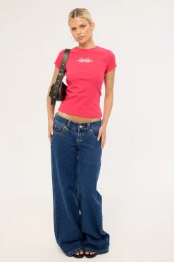Bassline Baby Tee Fuchsia