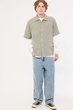 Be Cool Piped Big Dawg Jean Raged Blue