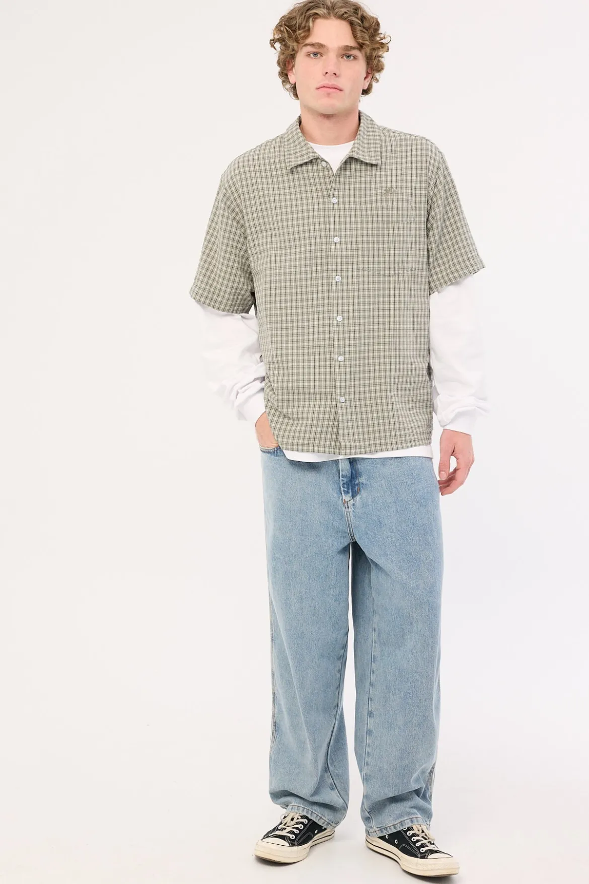 Be Cool Piped Big Dawg Jean Raged Blue