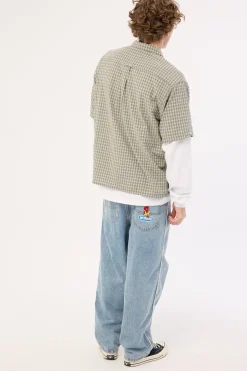 Be Cool Piped Big Dawg Jean Raged Blue