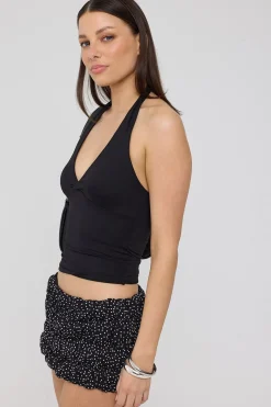 Bebe Mini Skort Onyx Polkadot