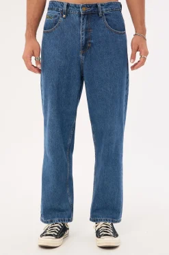 Behind It All Big Slacker Denim Jean Rinsed Blues