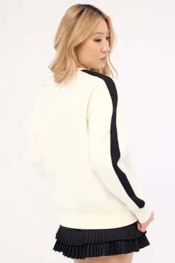 Bella Oversized Crew Neck Sweater Chalk