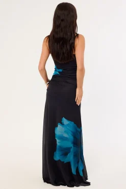 Belle Maxi Skirt Blue Print