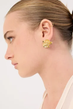 Belle Orchid Earring Gold