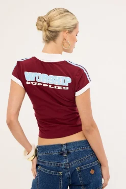 Belter Baby Polo Tee Deep Cherry