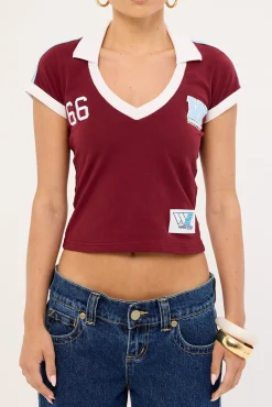 Belter Baby Polo Tee Deep Cherry