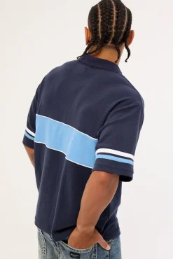 Belter Short Sleeve Golf Polo Blue Depths