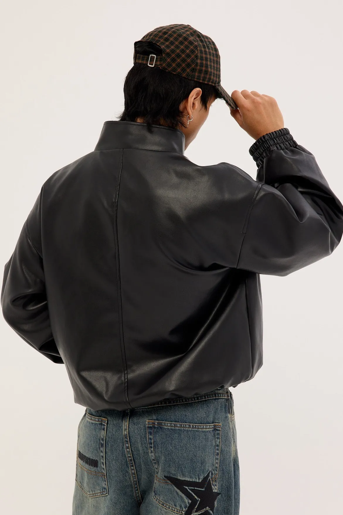 Berlin Faux Leather Jacket Black