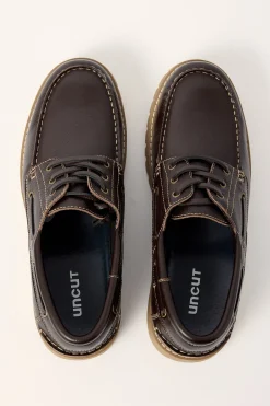 Bermuda Dark Brown Tumble Leather