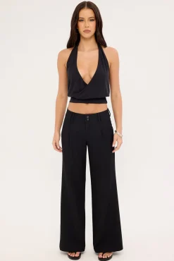 Beverley Low Rise Suit Pant Black