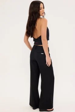 Beverley Low Rise Suit Pant Black