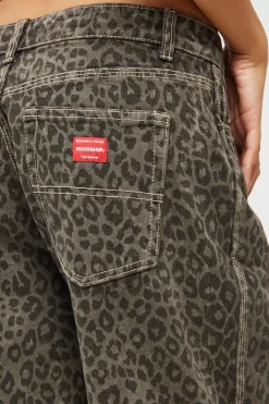 Big Baggy Short Leopard Smoke