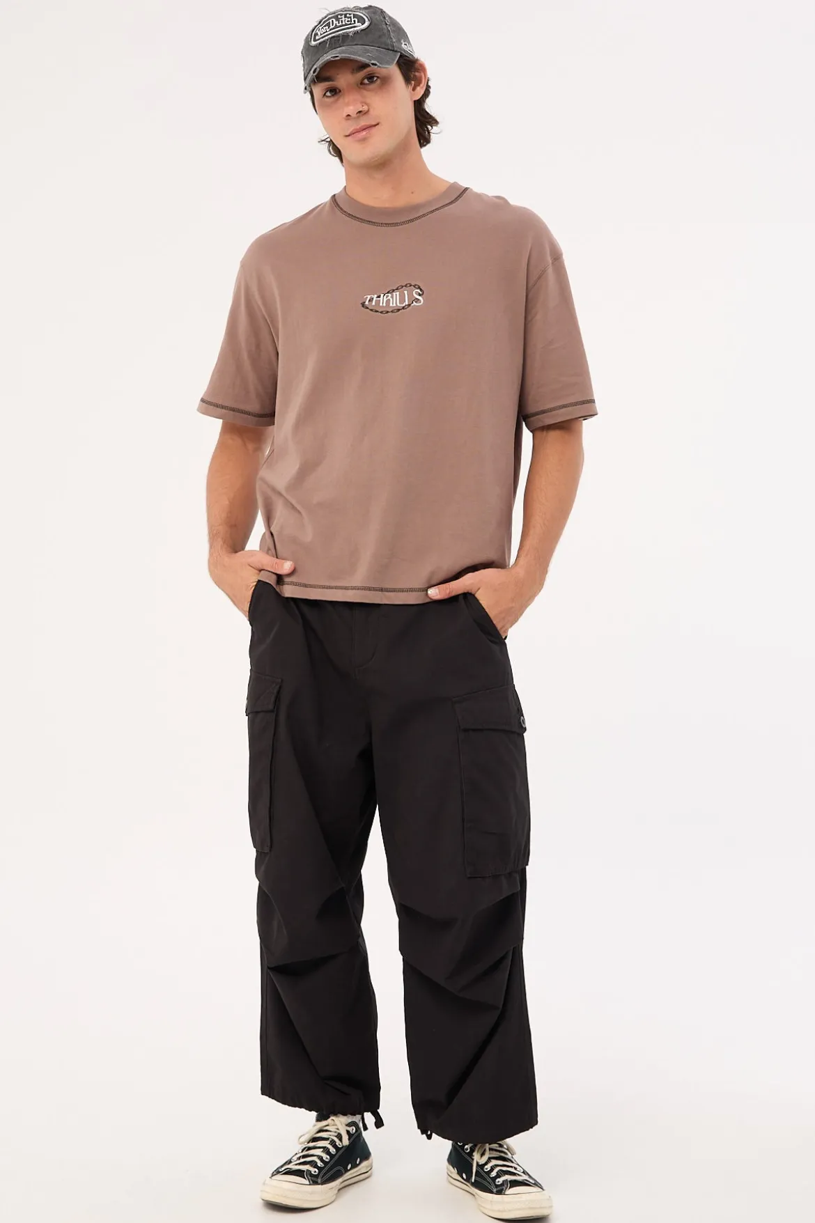 Big Loose Slacker Cargo Pant Black