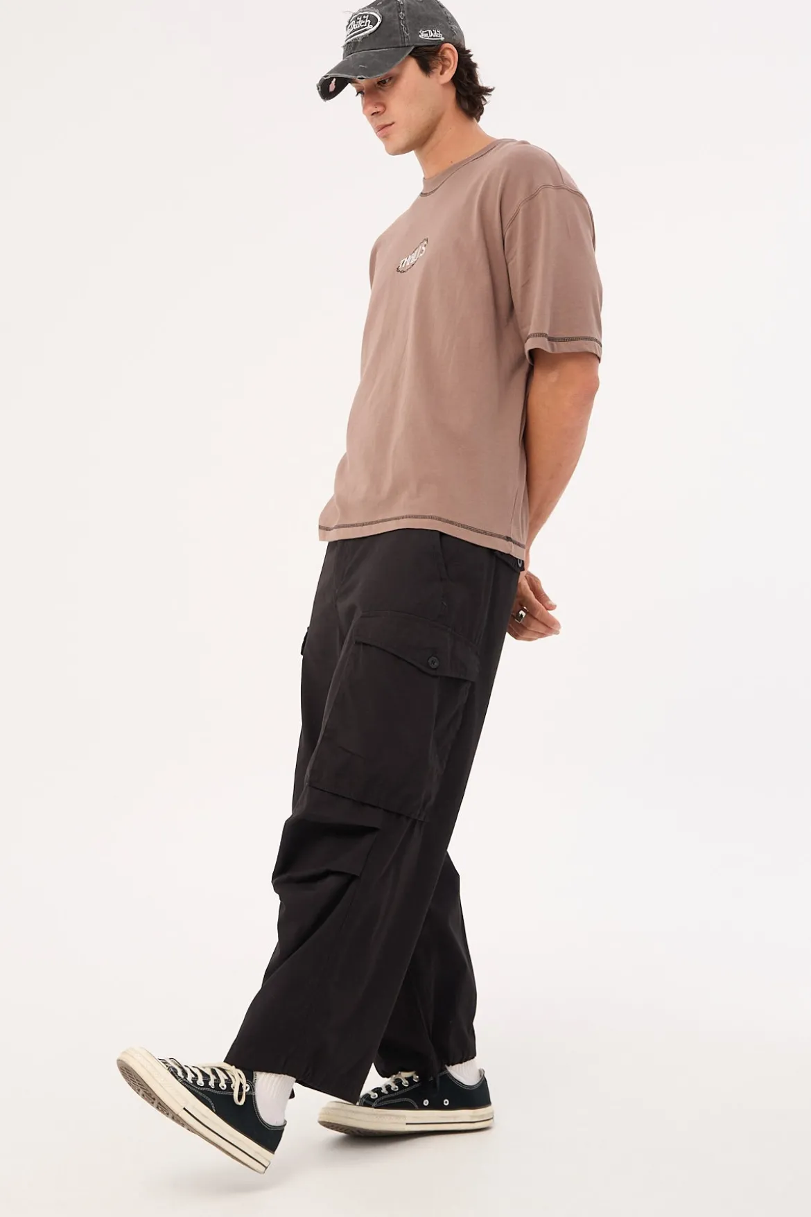 Big Loose Slacker Cargo Pant Black
