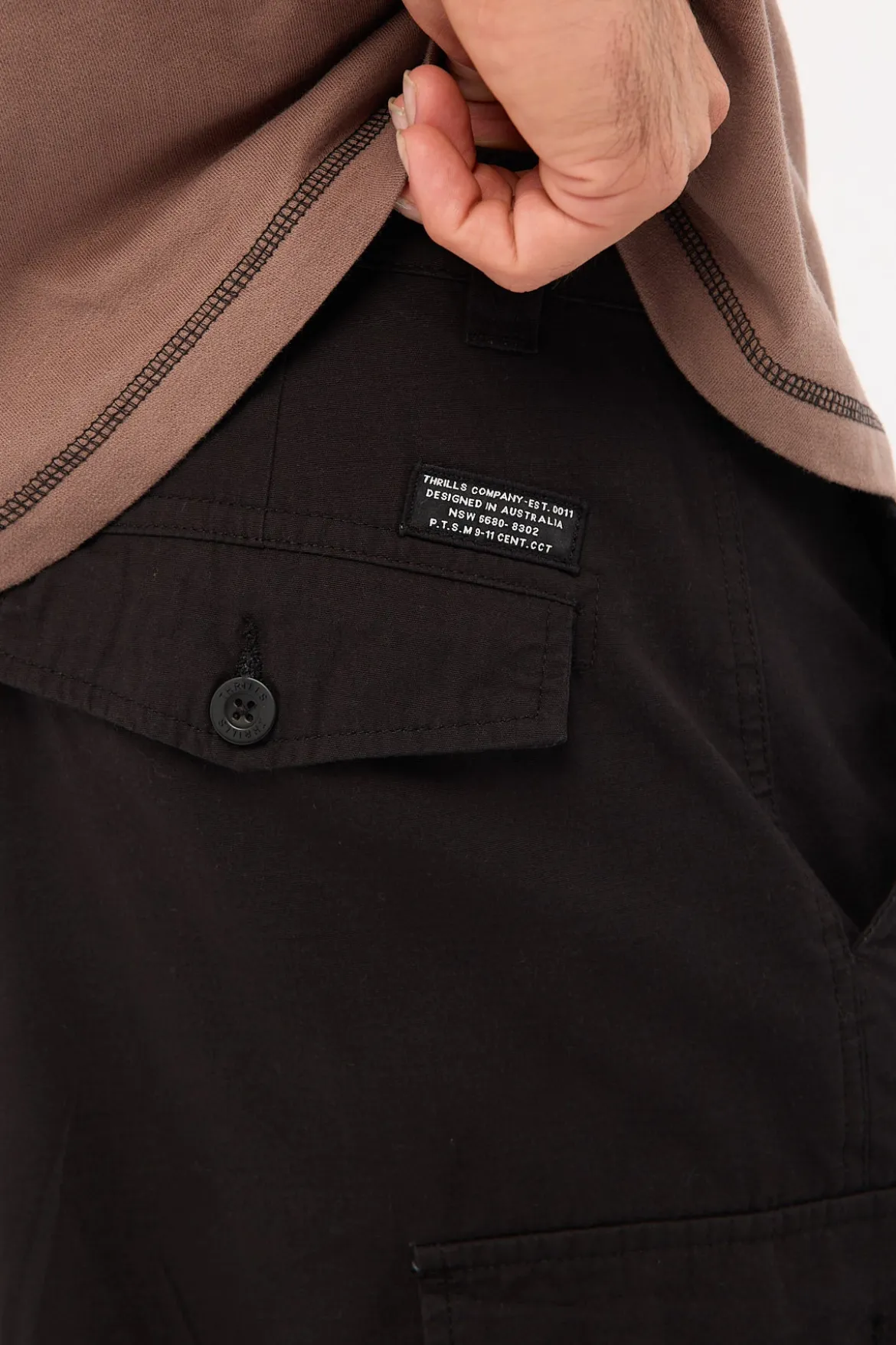 Big Loose Slacker Cargo Pant Black