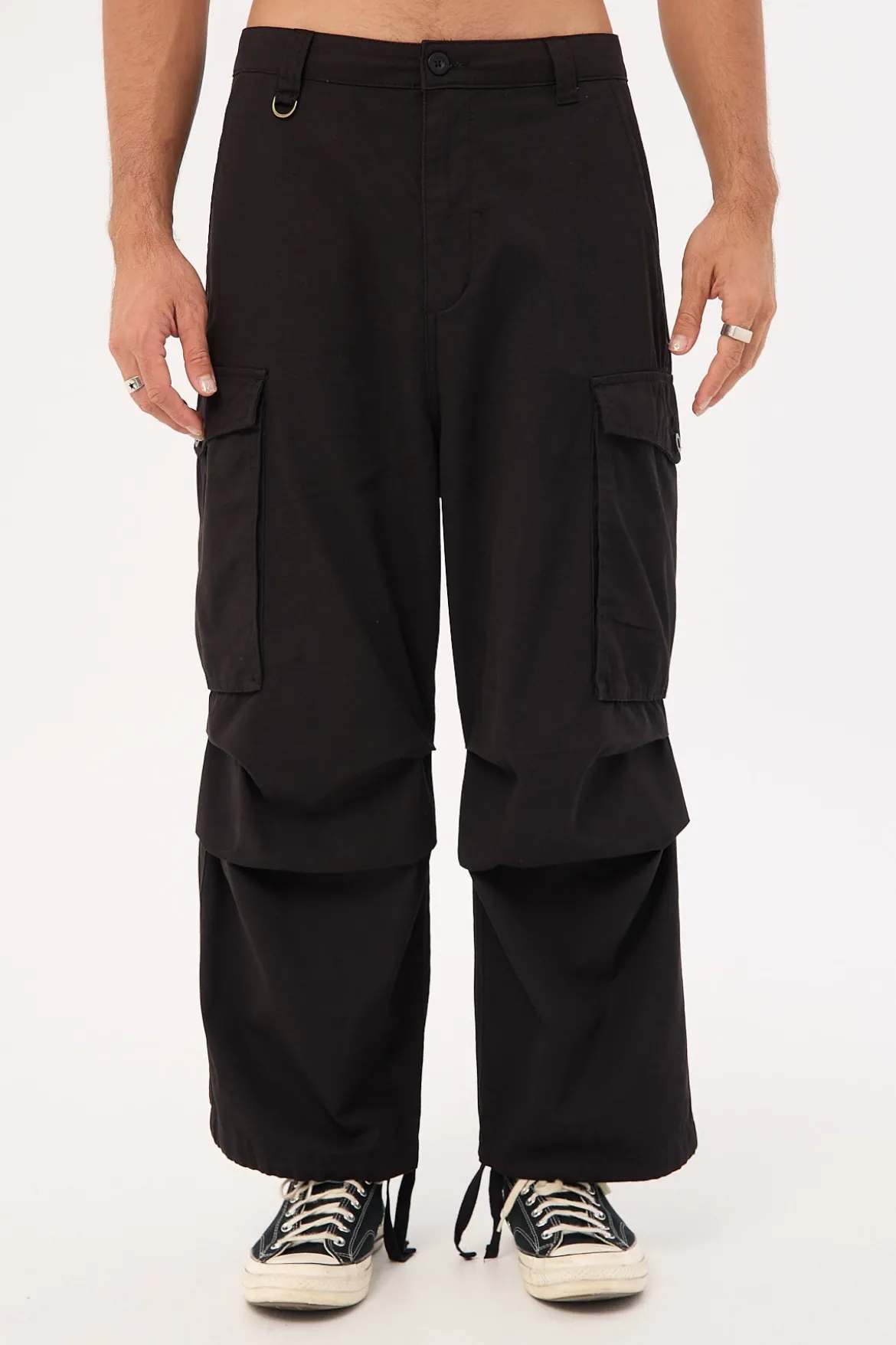 Big Loose Slacker Cargo Pant Black
