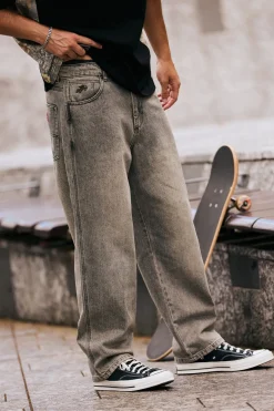 Big Lounger Baggy Jean Dirty Grey