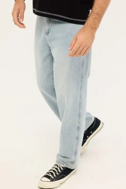 Big Lounger Baggy Jean Faded Worn Blue