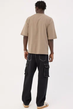 Big Slacker Denim Cargo Jean Aged Black