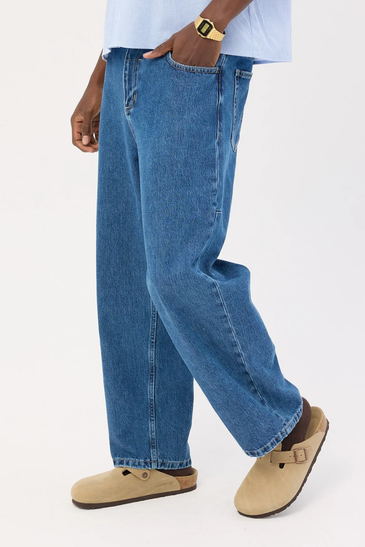 Big Slacker Denim Jean Vintage Rinse Blue