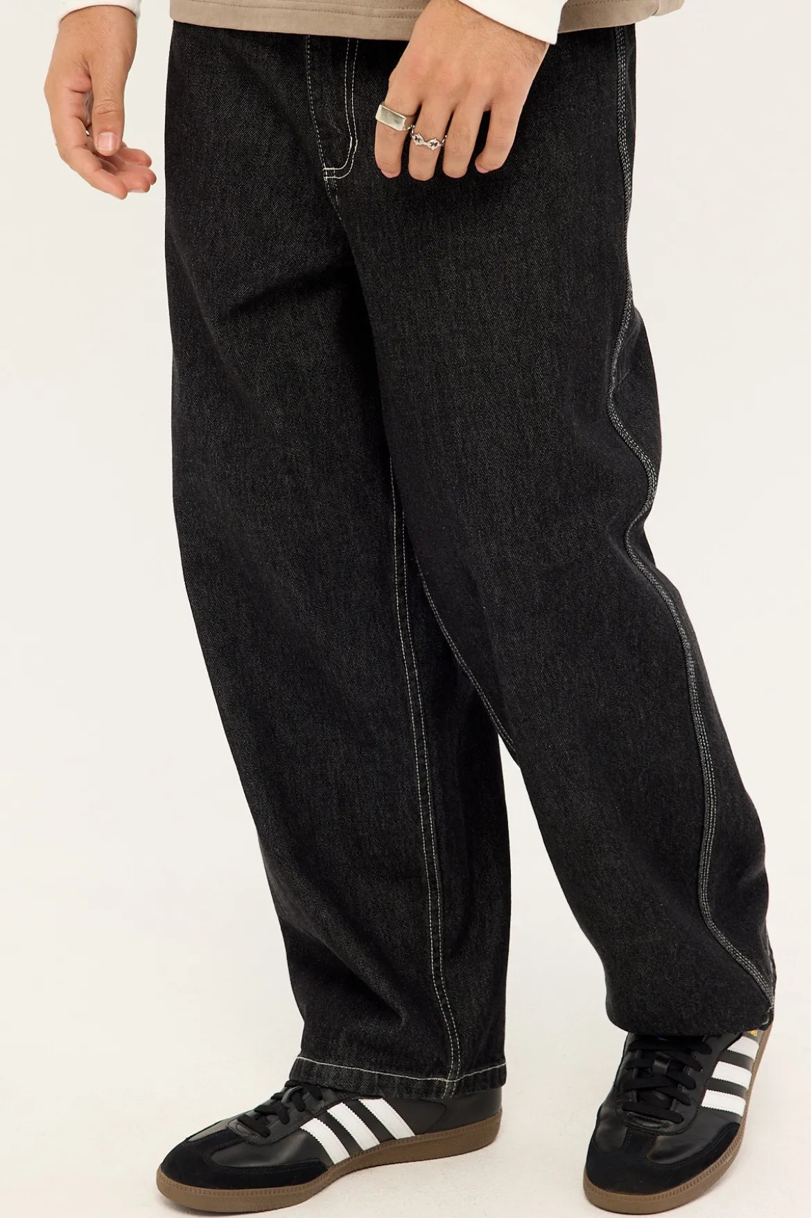 Biggest Slacker Jean Raw Black