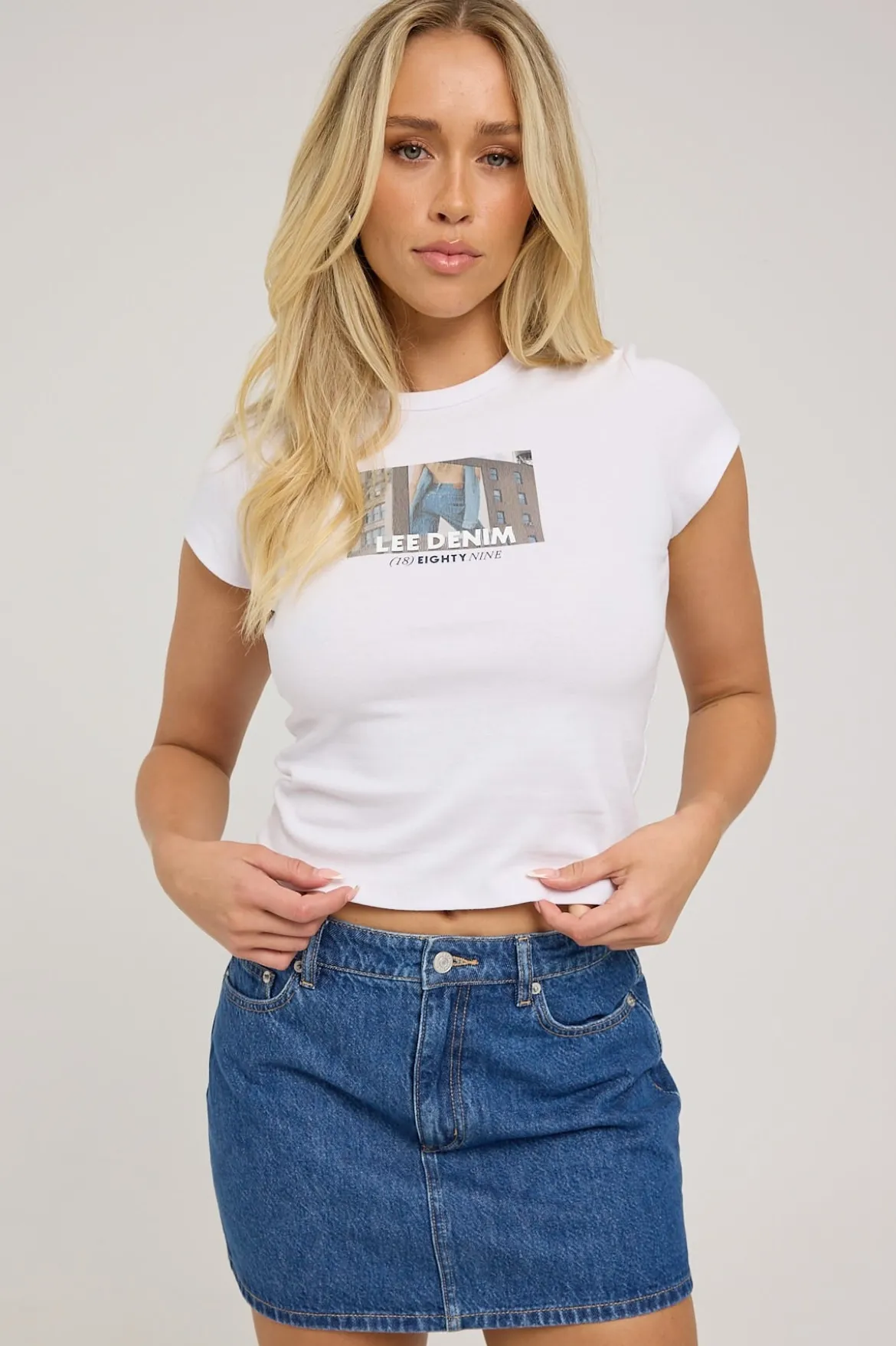 Billboard Baby Rib Tee Optic White