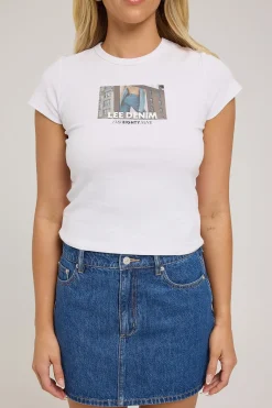 Billboard Baby Rib Tee Optic White