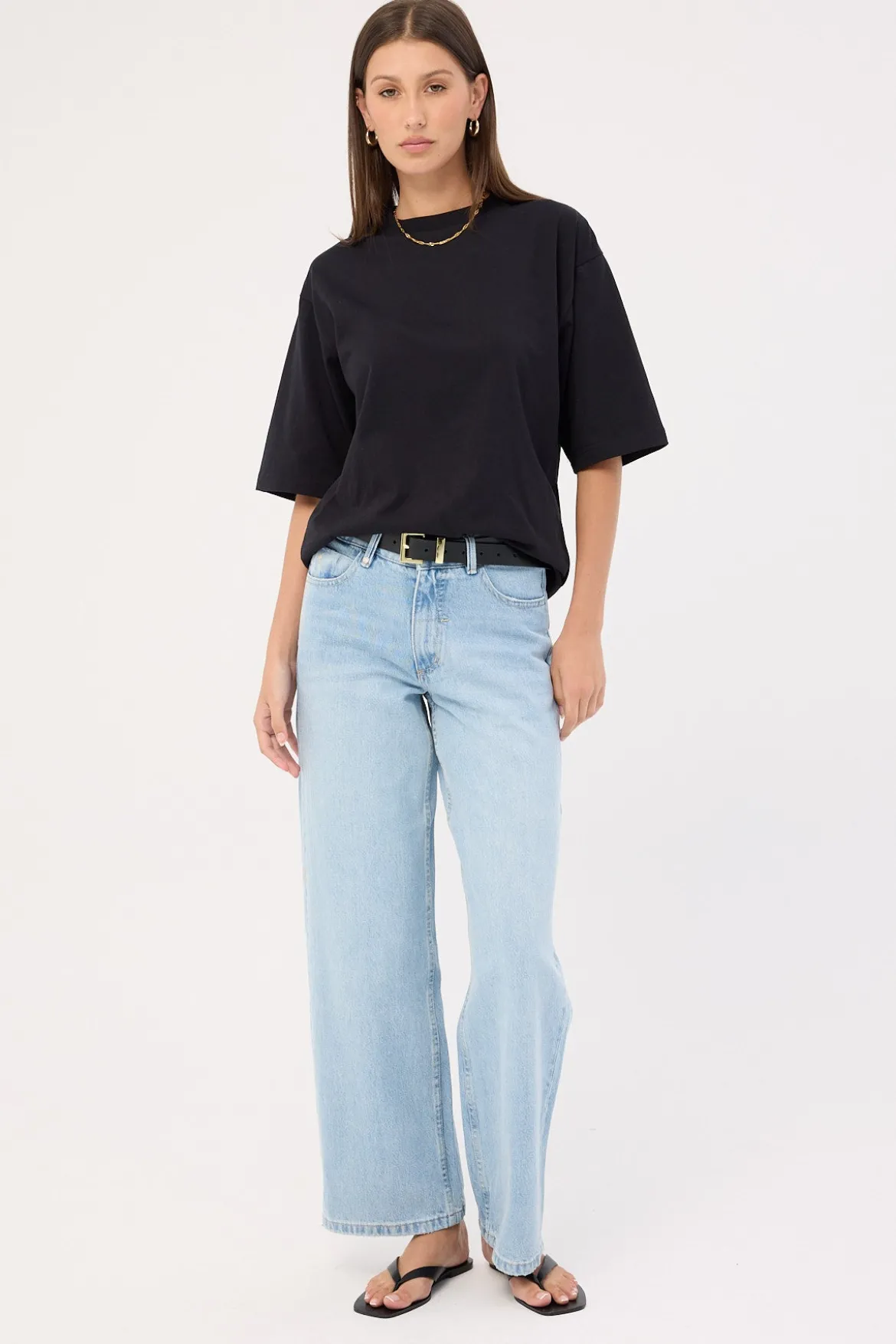 Billie Low Baggie Jean Ash Blue