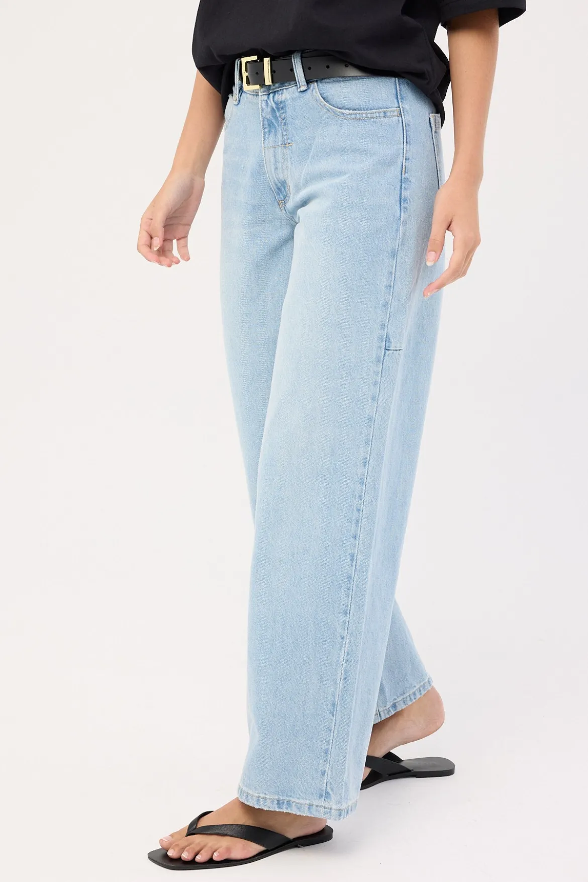 Billie Low Baggie Jean Ash Blue