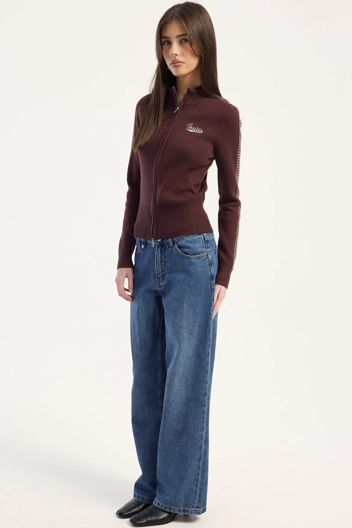 Billie Low Baggy Jean Darker Dust Blue