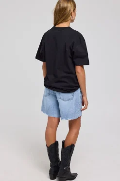 Billie Low Denim Short Tainted Blue
