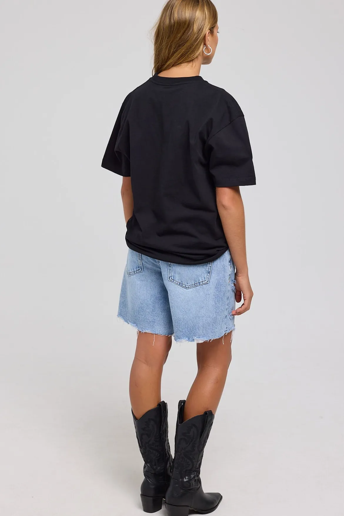 Billie Low Denim Short Tainted Blue
